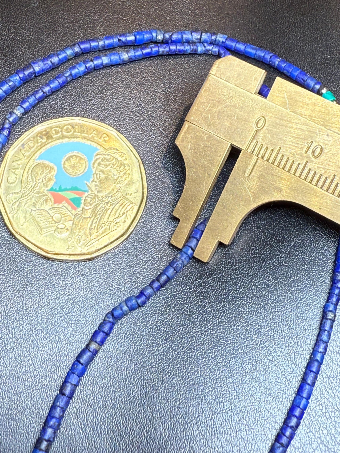 Handmade Lapis Lazuli Pendant Necklace - Bohemian Blue Beaded Design with Afghan Lapis