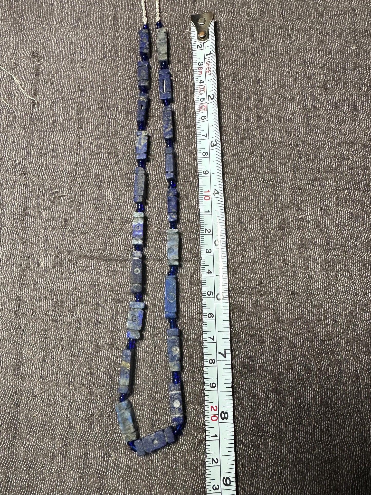 Handmade Afghan Lapis Lazuli Necklace: Boho Gemstone Jewelry