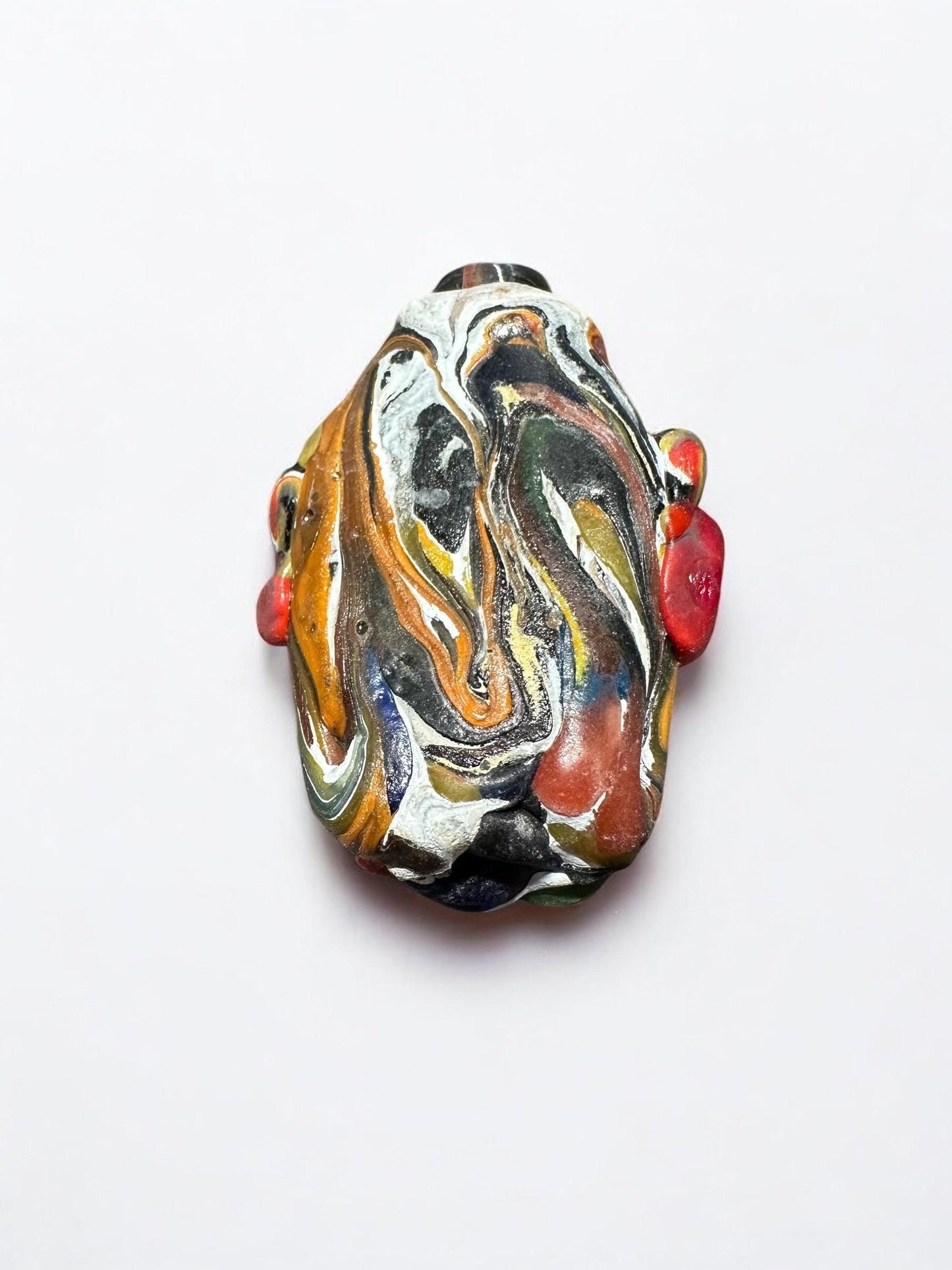 Rare Antique Phoenician Face Pendant | Handmade Ancient Glass Amulet(P1058)