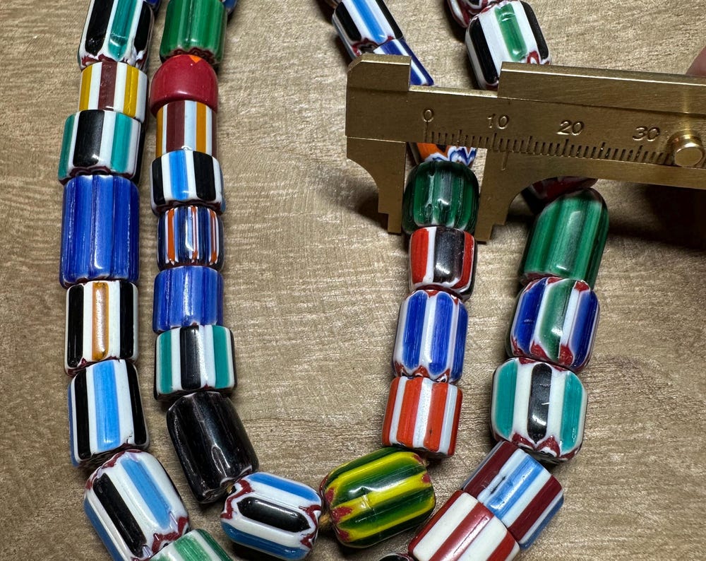 Colorful Chevron Bead Necklace