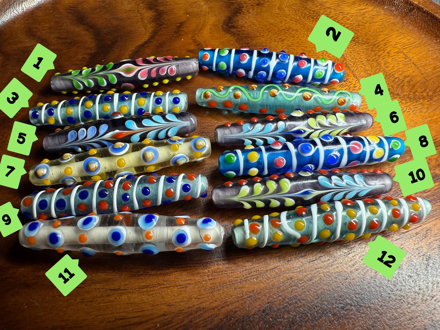 Chinese translucent glass beads colored glaze pendant beads| Handmade Jewelry Supply