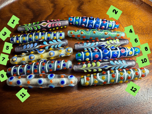 Chinese translucent glass beads colored glaze pendant beads| Handmade Jewelry Supply