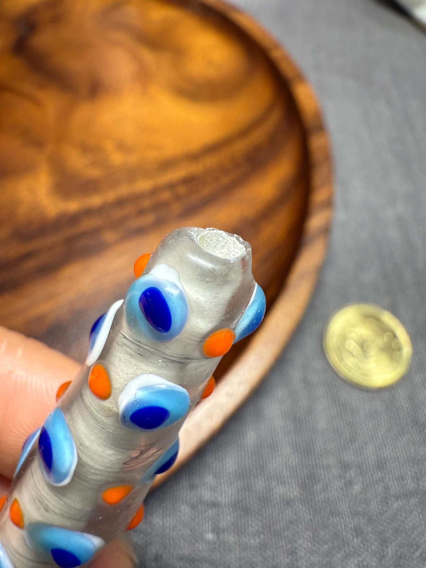 Chinese translucent glass beads colored glaze pendant beads| Handmade Jewelry Supply