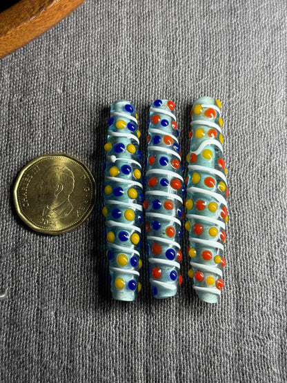 Chinese translucent glass beads colored glaze pendant beads| Handmade Jewelry Supply