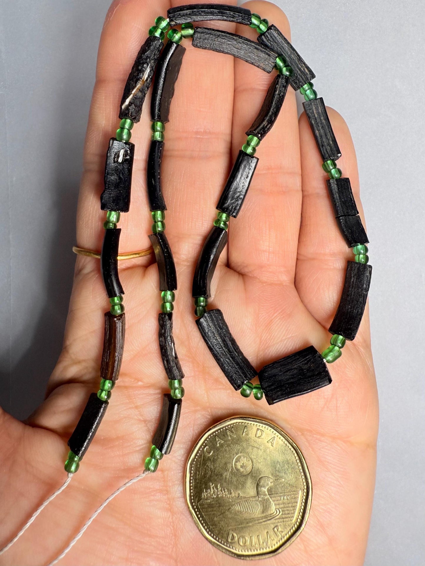 Afghani Recycled Roman Glass Beads: Ancient Tube Strand