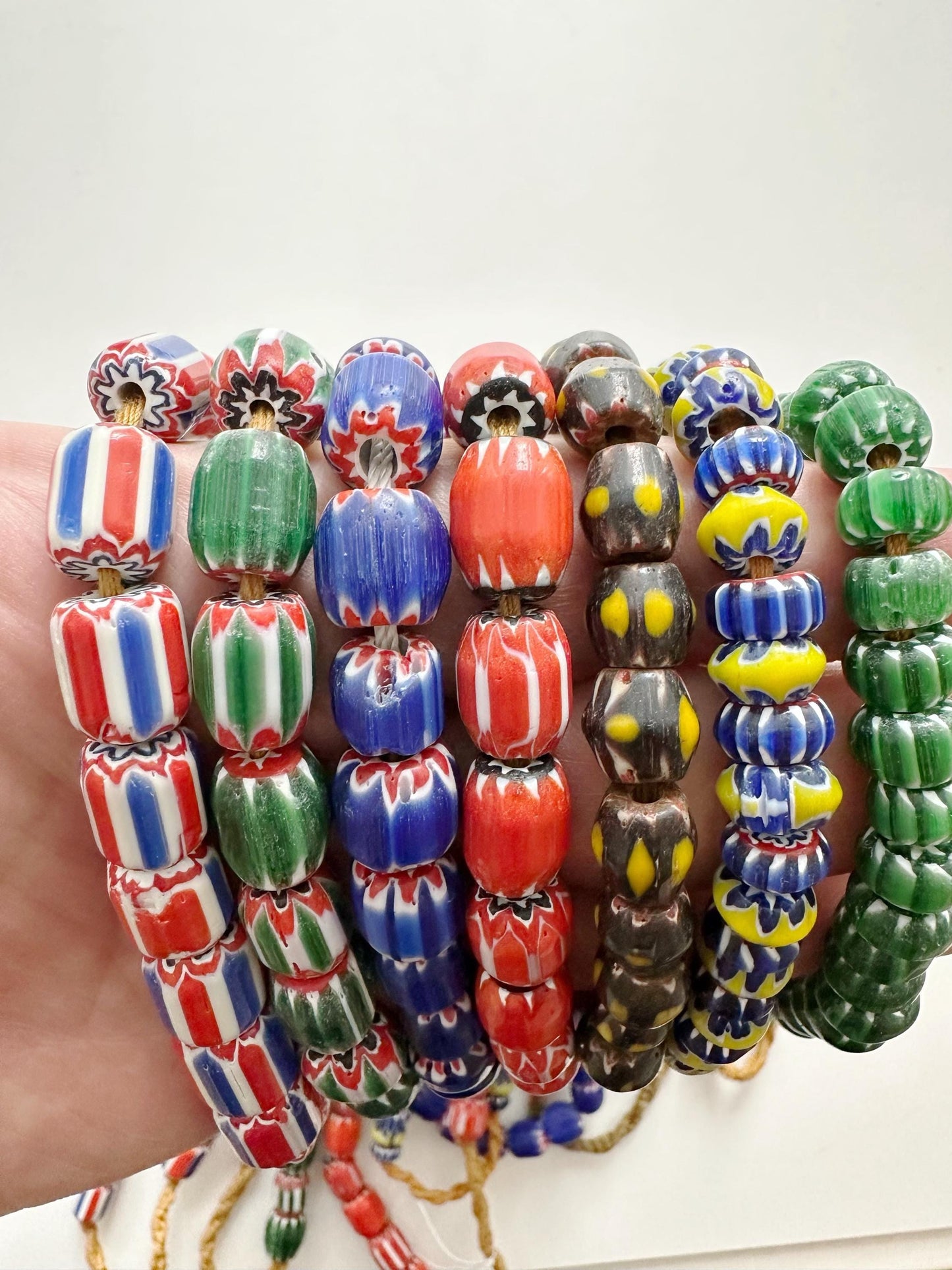 Assorted Nepal Handmade Chevron Beads,glass beads strands,jewelry maker style