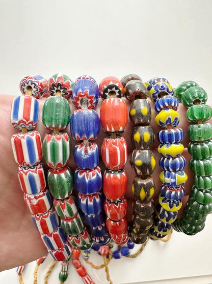 Assorted Nepal Handmade Chevron Beads,glass beads strands,jewelry maker style