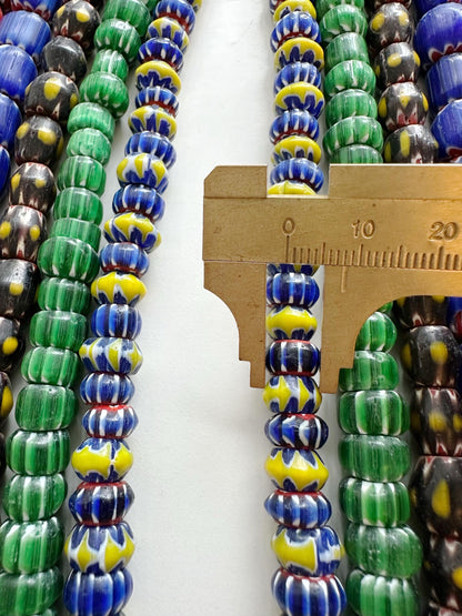 Assorted Nepal Handmade Chevron Beads,glass beads strands,jewelry maker style