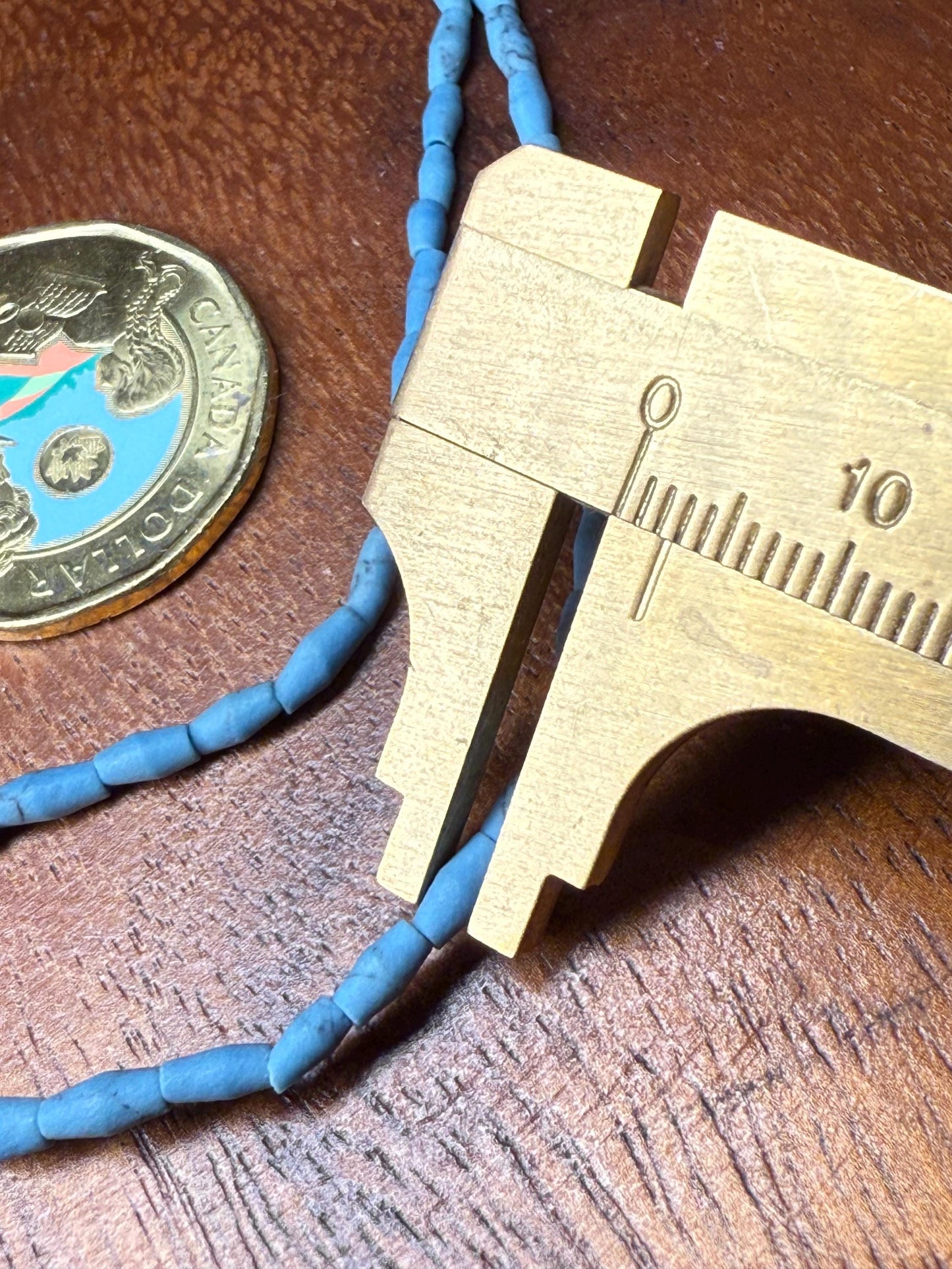 Tibetan-Style Blue Turquoise Glass Bead Necklace with lapis lazuli pendant - Boho Choker Design