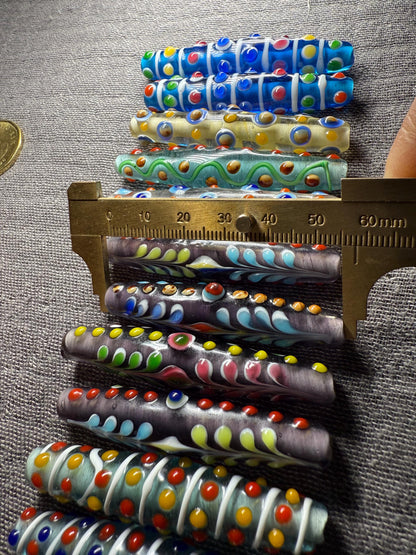 Chinese translucent glass beads colored glaze pendant beads| Handmade Jewelry Supply