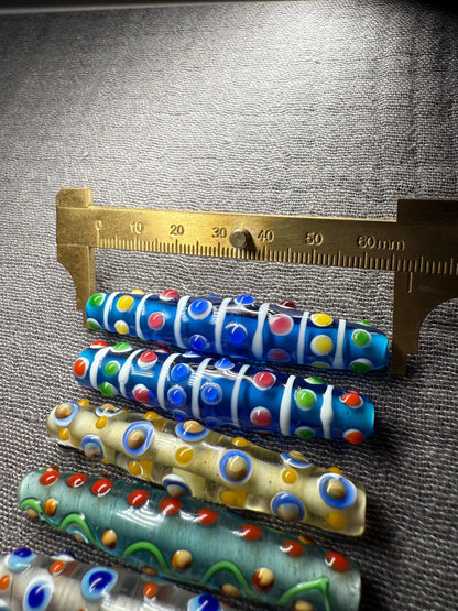 Chinese translucent glass beads colored glaze pendant beads| Handmade Jewelry Supply