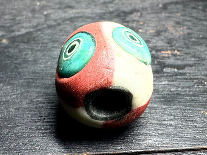 Vintage Mosaic Glass Bead: Ancient Jatim Intricate Design