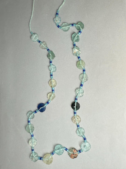Ancient Roman Glass Beads Strand - Recycled Afghan Beads