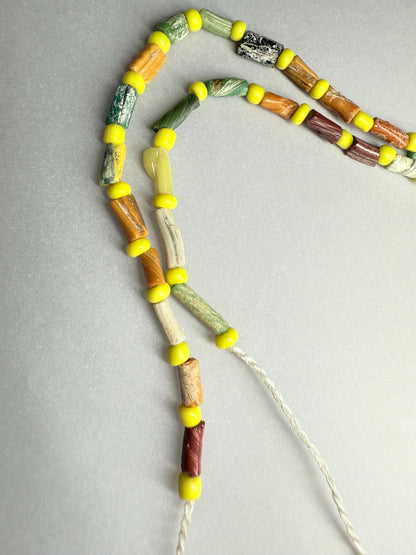 Ancient Roman Glass Beads: Upcycled Afghani Strand
