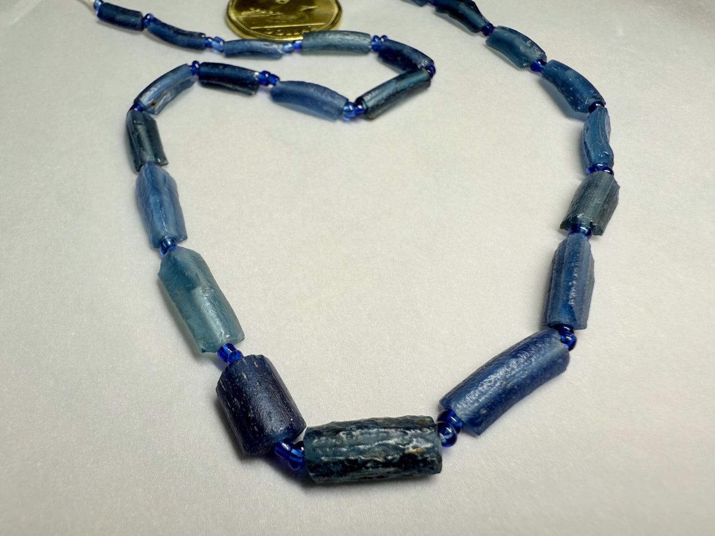 Afghani Recycled Roman Glass Beads: Ancient Tube Strand