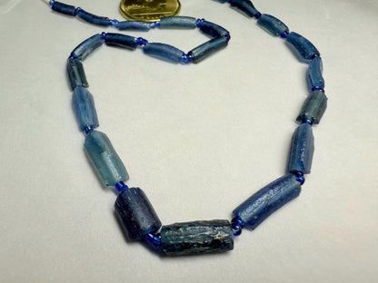 Afghani Recycled Roman Glass Beads: Ancient Tube Strand