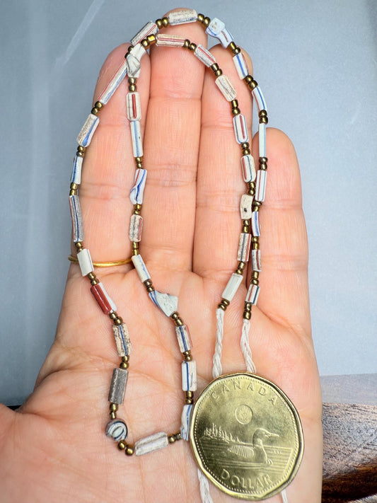 Afghani Recycled Roman Glass Beads: Ancient Tube Strand