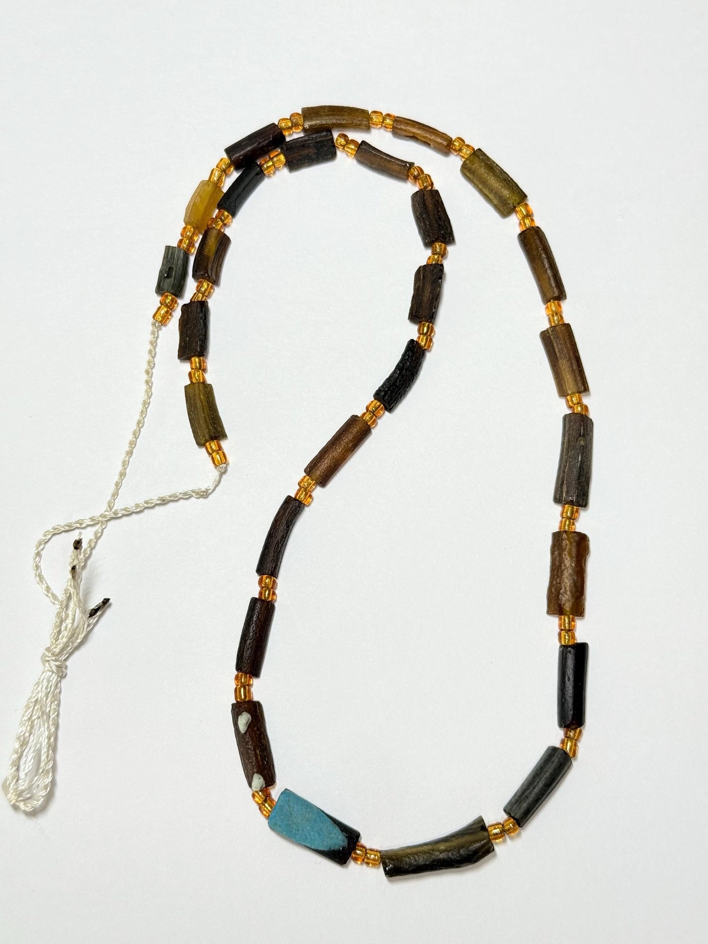 Rare Afghani Recycled Roman Glass Beads: Ancient Full Strand