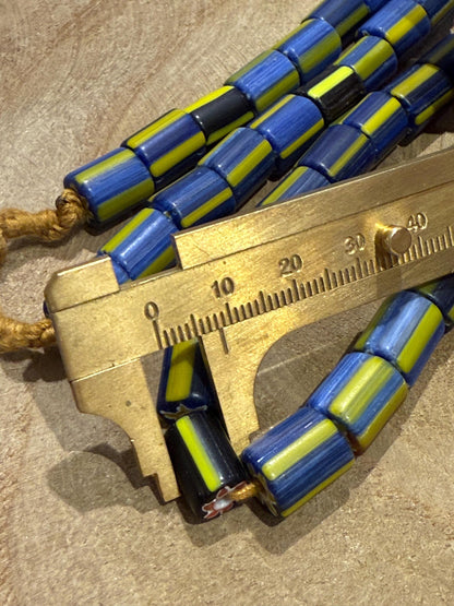 Venetian Glass Chevron Bead Necklace - Nepal Trade Beads