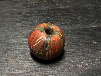 Ancient Jatim Mosaic Glass Bead: Intricate Design