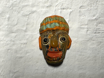 Antique Phoenician Mosaic Glass Pendant - Historical Collectible(P1031)