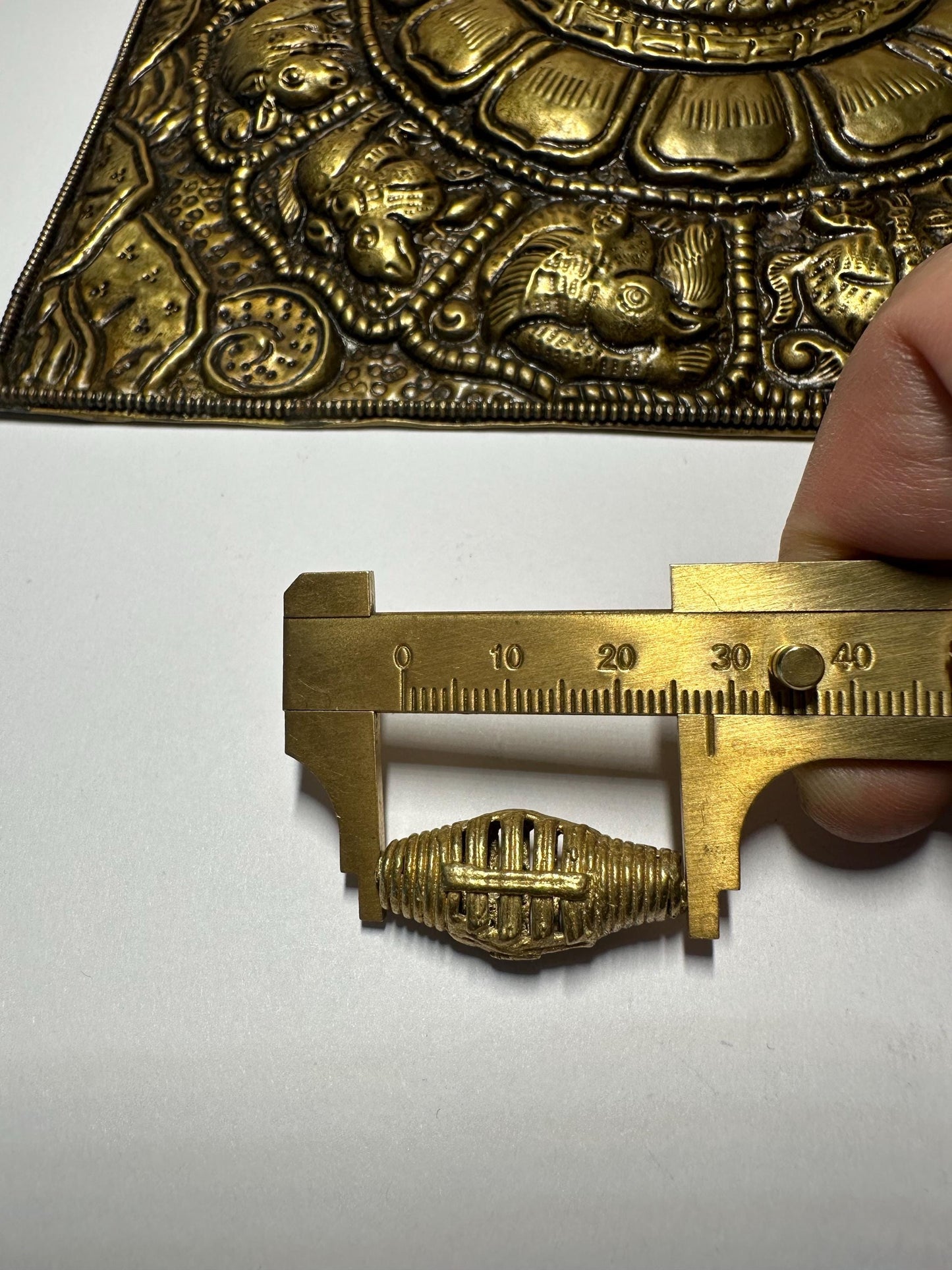 African Brass Beads,Ghana Ivory Coast Lost Wax Technique. Spiral Weave,handcrafted designer