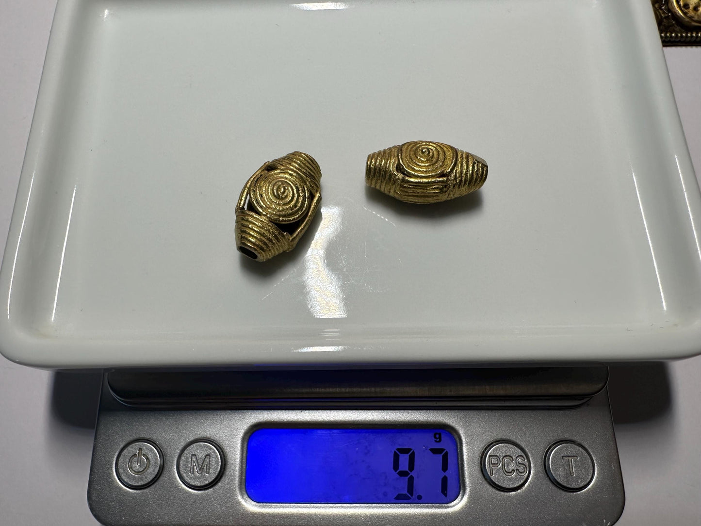 African Brass Beads,,Ghana Ivory Coast Lost Wax Technique,handcrafted designer