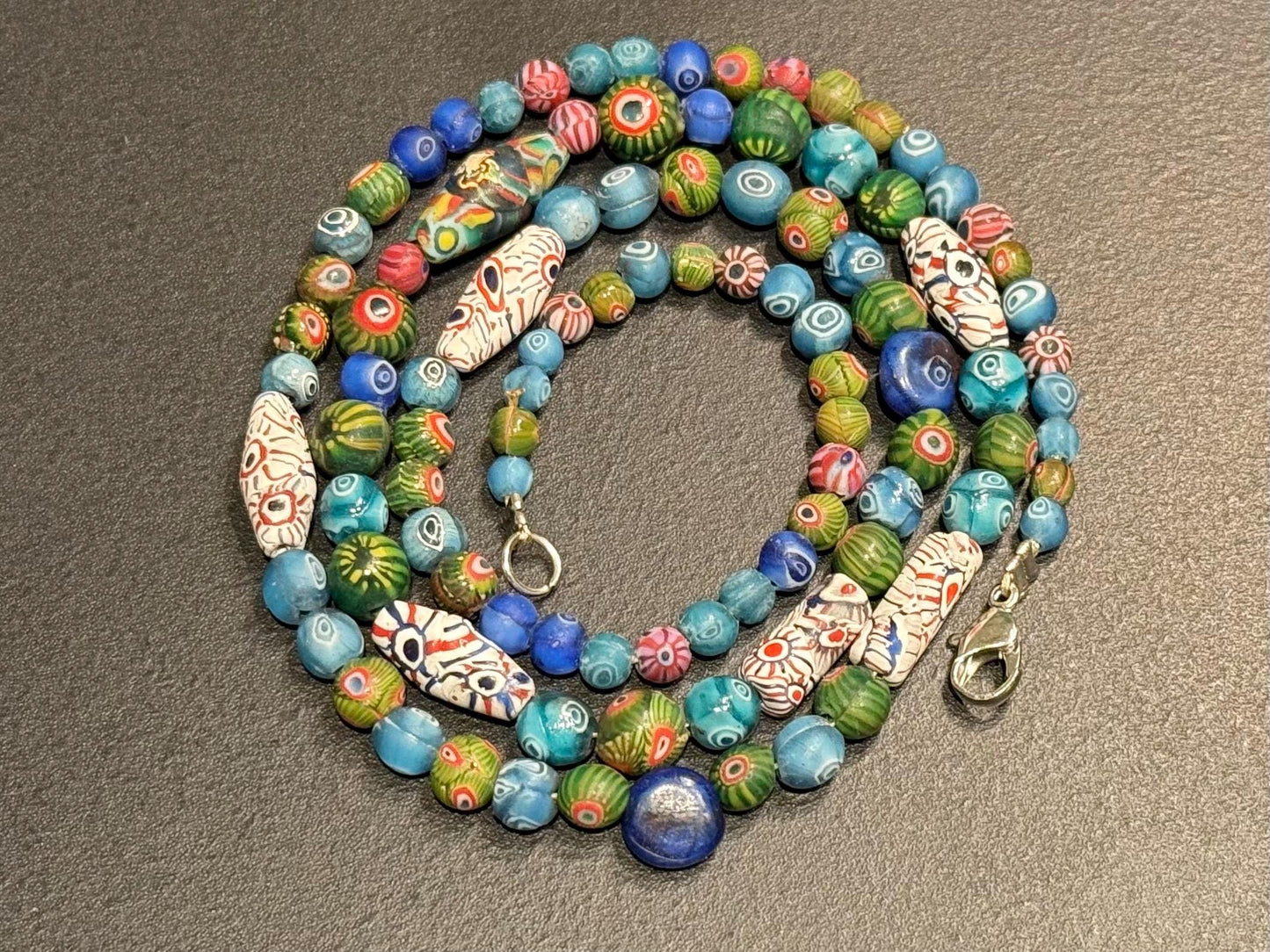 Murano Mosaic Necklace For Jewelry Design