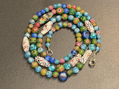 Murano Mosaic Necklace For Jewelry Design