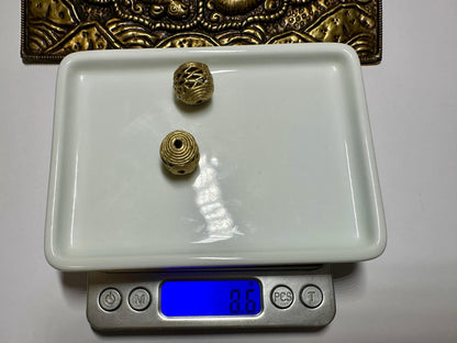 Ghana cage beads, African Beads Ashanti lost wax bronze casting Ghana,handcrafted designer