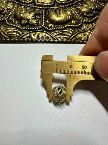 Ghana cage beads, African Beads Ashanti lost wax bronze casting Ghana,handcrafted designer