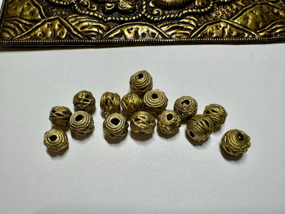Ghana cage beads, African Beads Ashanti lost wax bronze casting Ghana,handcrafted designer