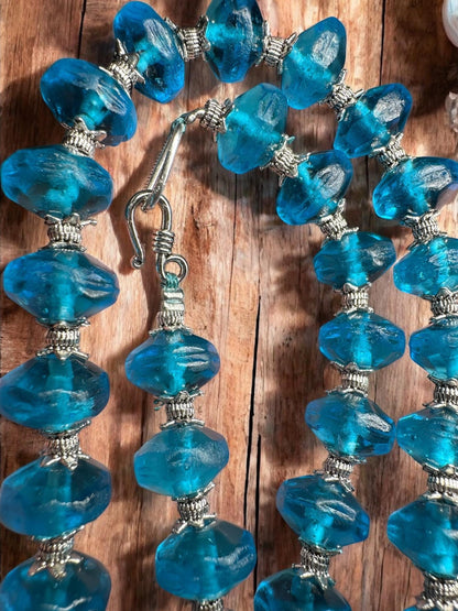 Vintage style glass beads from Nepal