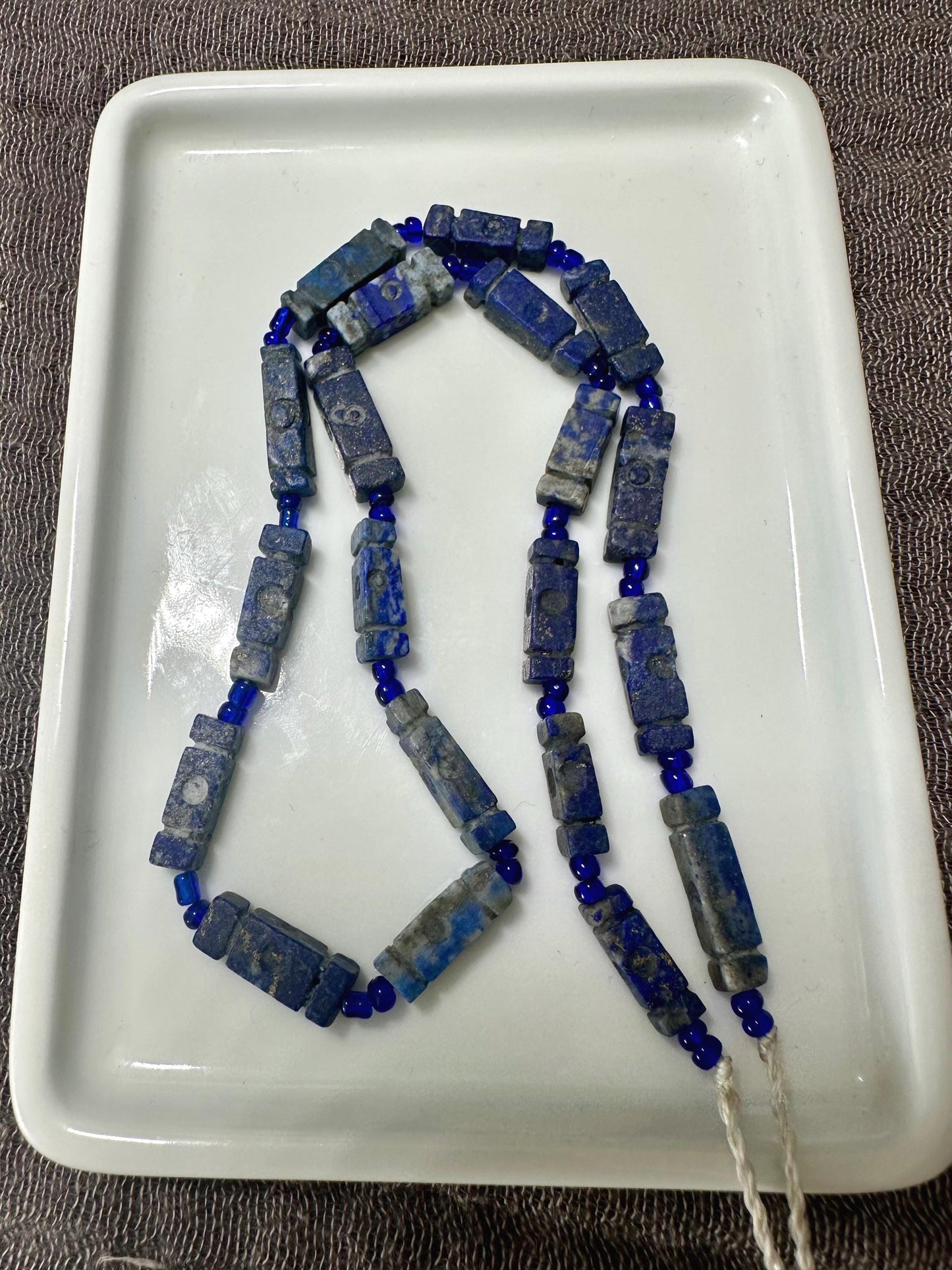Handmade Afghan Lapis Lazuli Necklace: Boho Gemstone Jewelry
