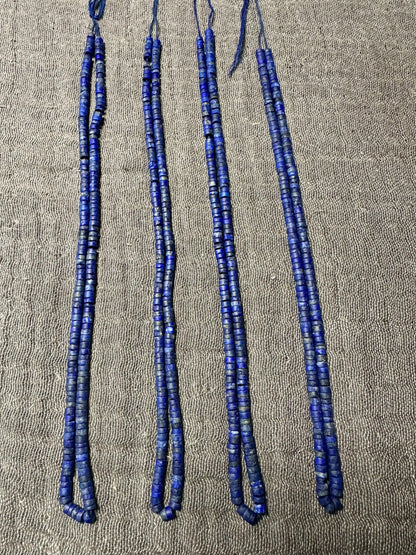 Handmade Lapis Lazuli Necklace: Afghan Gemstone Beaded Jewelry