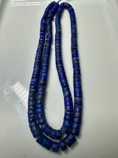 Handmade Lapis Lazuli Necklace: Afghan Gemstone Beaded Jewelry