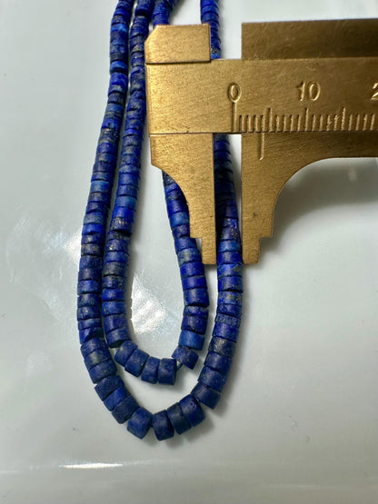 Handmade Lapis Lazuli Necklace: Afghan Gemstone Beaded Jewelry