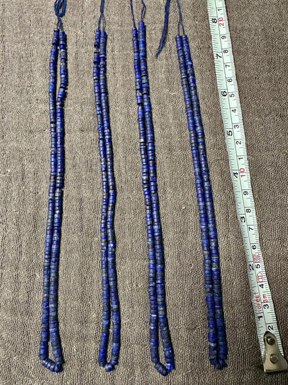 Handmade Lapis Lazuli Necklace: Afghan Gemstone Beaded Jewelry