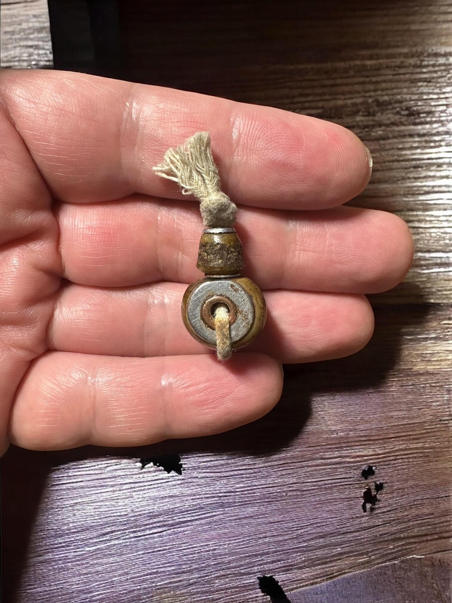 Handcrafted Nepal Tibetan Yak Bone Guru Bead Pendant  Traditional Buddhist Mala Accessory