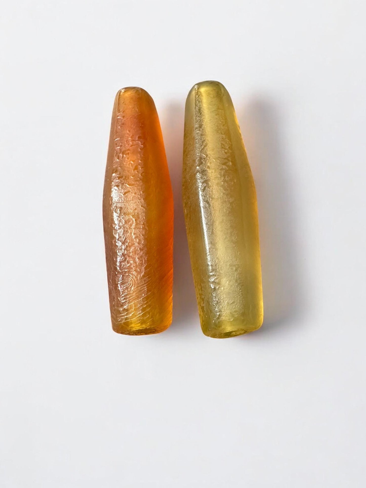 Ancient Agate Tube Beads | Tang Dynasty Style West Asian Six-Sided Carnelian Beads