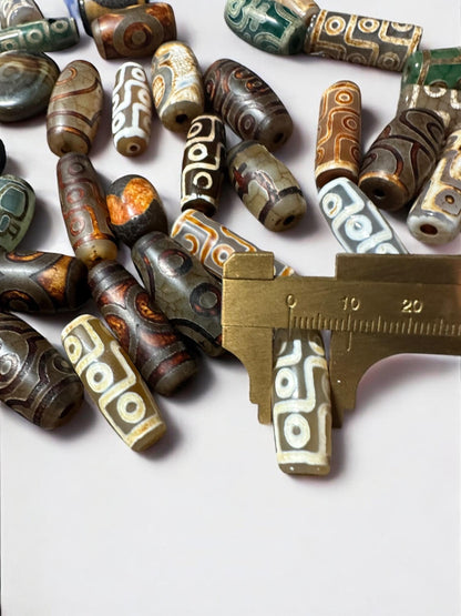 Tibetan Dzi Agate Beads: Handmade Buddhist Jewelry Supplies
