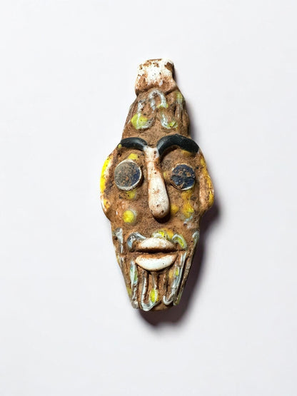 Authentic Ancient Phoenician Glass Face Bead | Rare Archaeological Amulet(P1037)