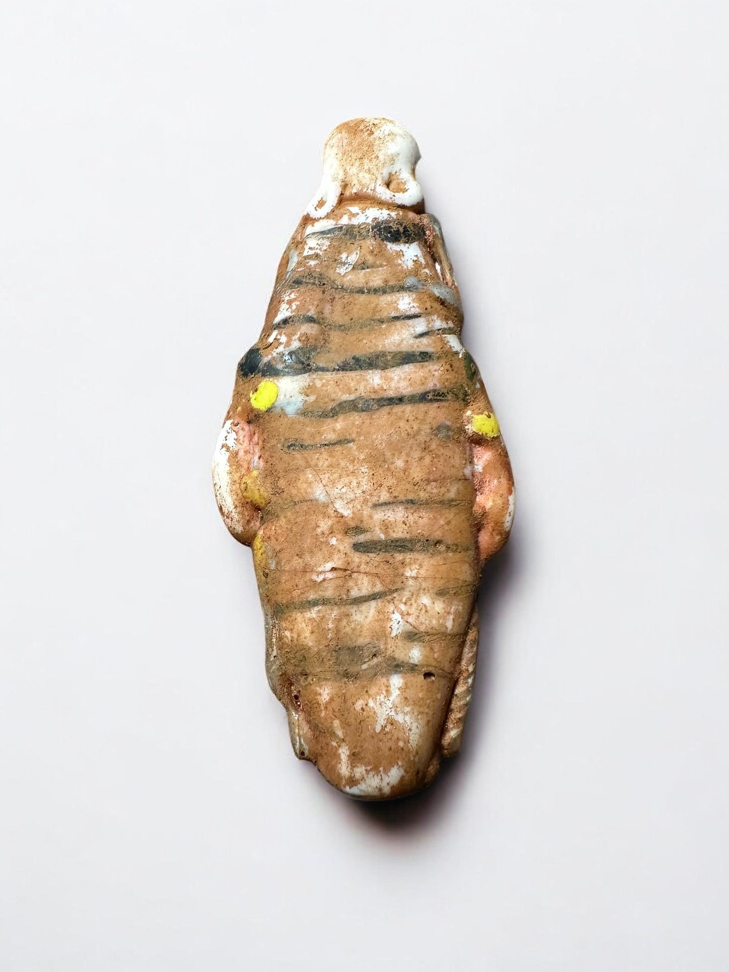 Rare Antique Phoenician Mosaic Glass Face Amulet | Ancient Style Collectible Pendant(P1064)