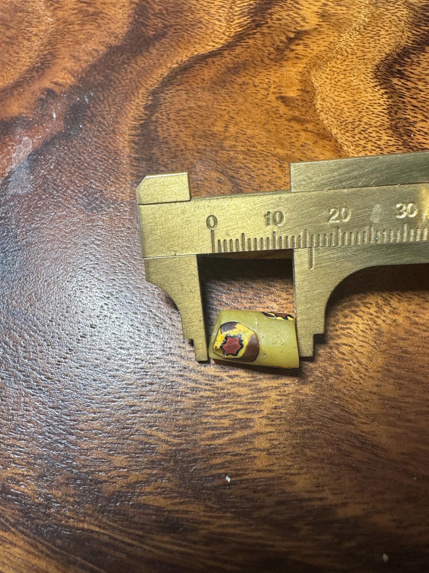 2 Pics Vintage Millefiori Beads from Africa  Authentic Venetian Trade Beads for Jewelry Makers