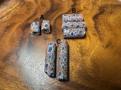 Antique Venetian Millefiori African Trade Beads  Rare Handmade Glass Beads for Jewelry Making