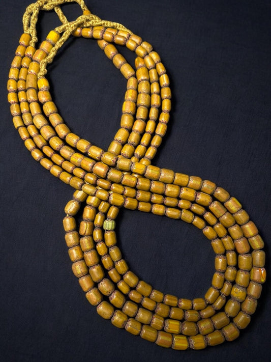 Handmade Vintage Nepal Chevron Beads  Ethnic Tribal Jewelry Supply, Single Strand