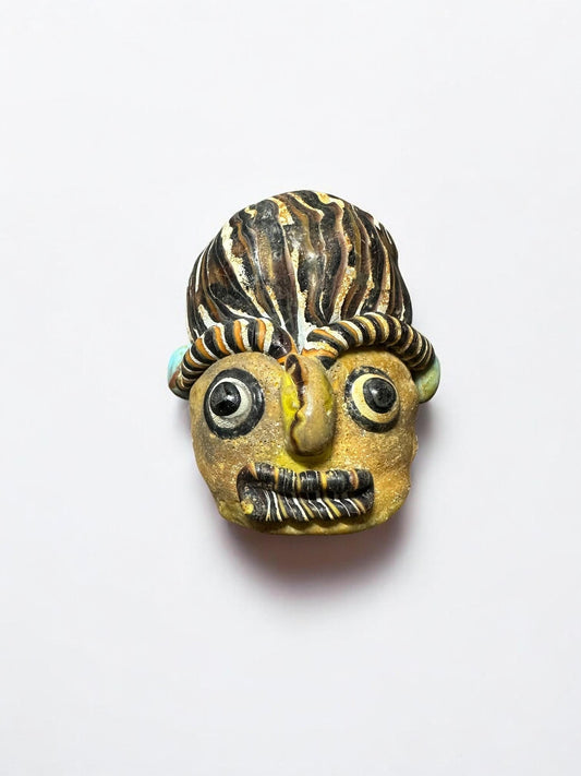 Antique Phoenician Glass Amulet | Handcrafted Mosaic Pendant for History Lovers(P1029)