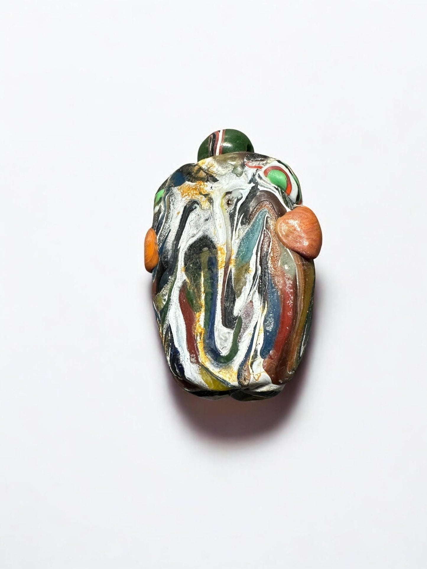 Rare Antique Phoenician Mosaic Bead | Glass Face Pendant for Collectors(P1060)