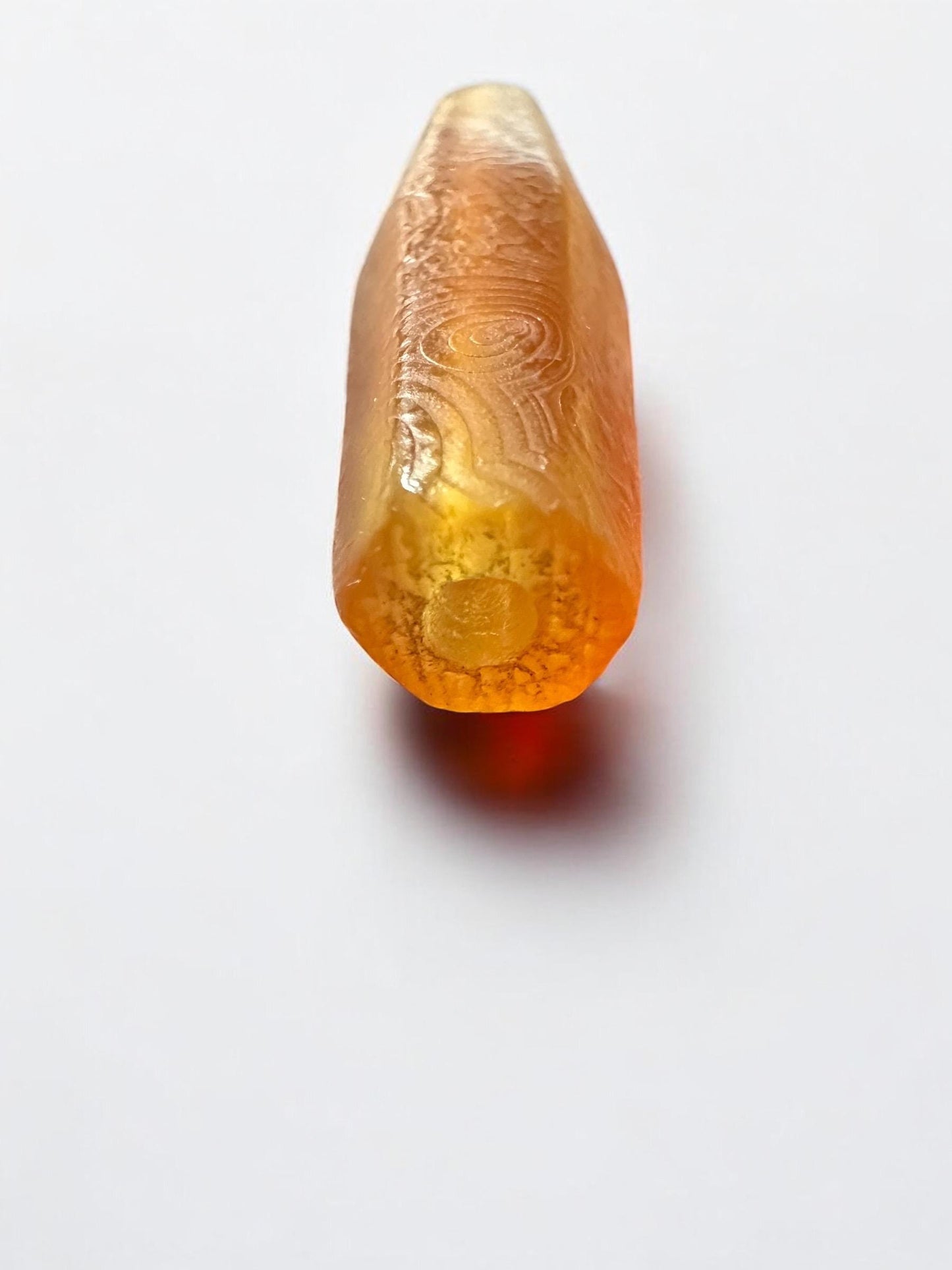 Ancient Agate Tube Beads | Tang Dynasty Style West Asian Six-Sided Carnelian Beads