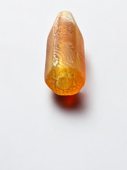 Ancient Agate Tube Beads | Tang Dynasty Style West Asian Six-Sided Carnelian Beads